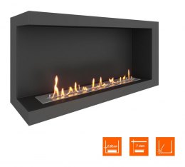 Биокамин угловой SteelHeat ONE 1100 левый (Стандарт)